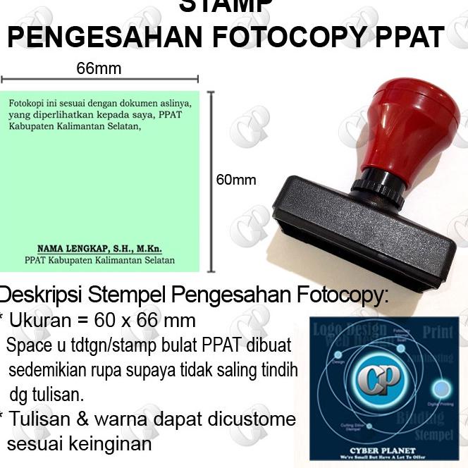 

[VIRAL !!] Stempel PPAT Pengesahan Fotocopy [KODE 253]