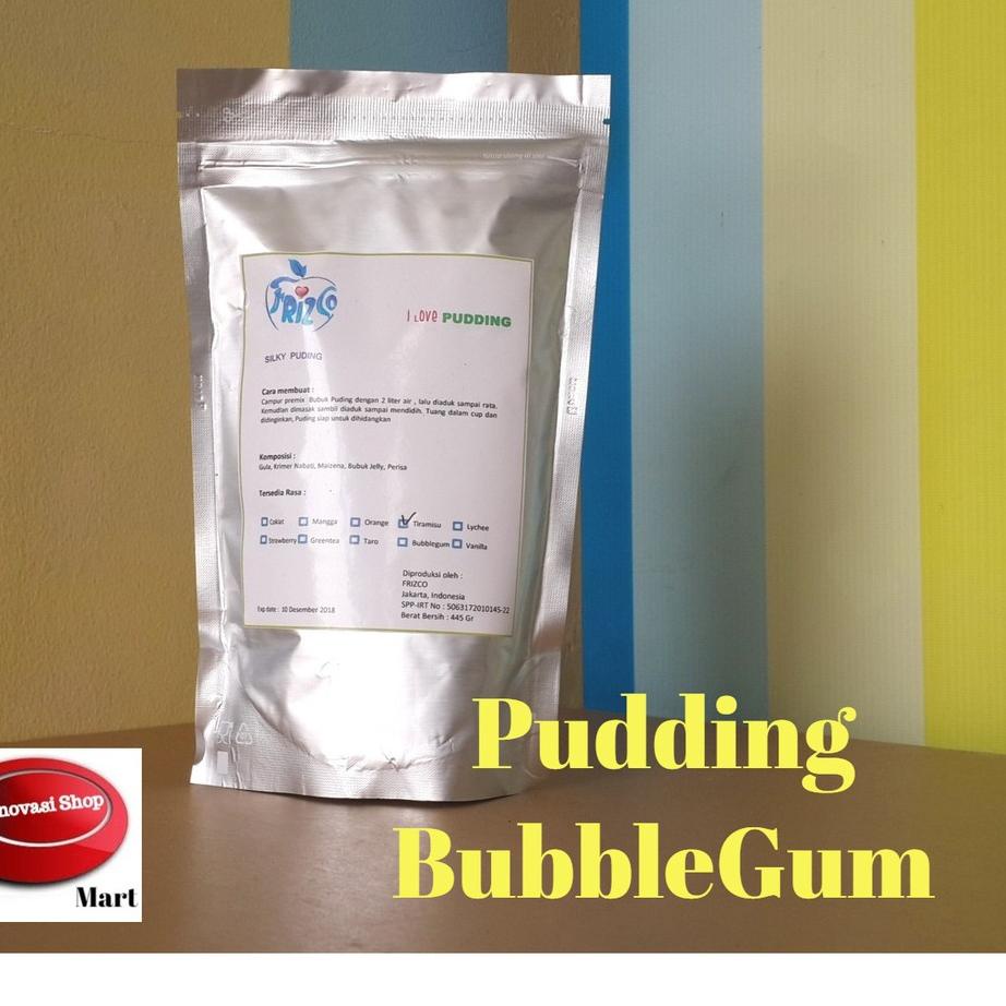 

Termurah ✔️ BUBBLEGUM Pudding FRIZCO SILKY 445gr Podeng sutra Moiaa PERMEN KARET puyo puding serbuk tepung instan premix