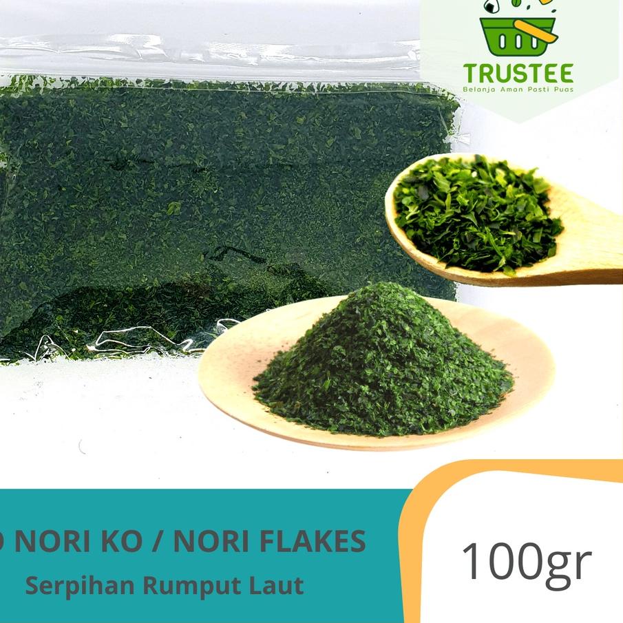 

Promo ✅⭐ Aonori Ko / Ao Nori Seaweed Flakes / Nori Bubuk / Serbuk Rumput Laut 100gr