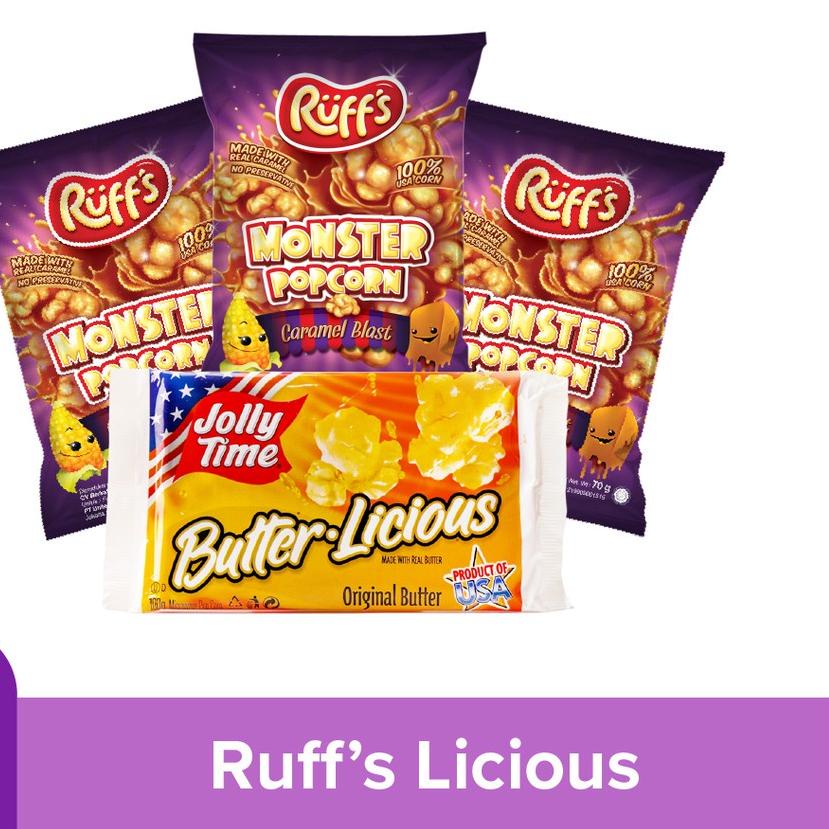 

Termurah ⭐✔️ Paket Ruff's Licious Popcorn