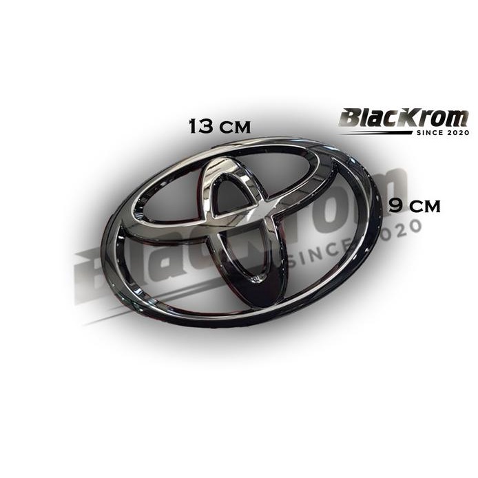 Logo Emblem Black Chrome Belakang Toyota All New Rush 2018 - 2021
