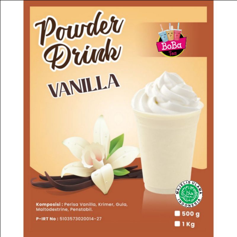 [1kg Reguler] Bubuk Minuman Rasa Vanilla 1 KG