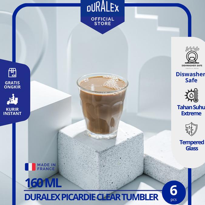 Duralex Gelas Kopi Picardie 160 ml -Set of 6