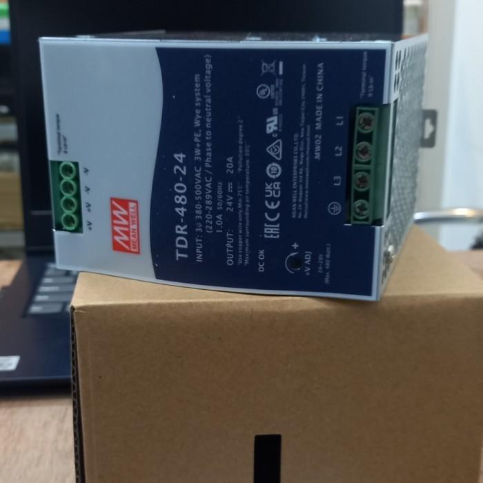 Terlaris Smps Meanwell Power Supply 3 Phase 24V 20A Tdr-480-24