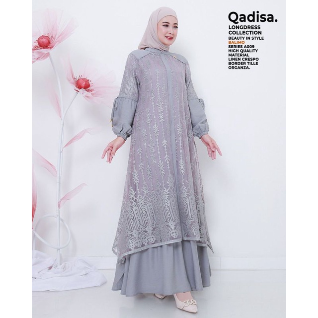 Gamis Dress Wanita Terbaru/Bordir Qadisa by Balimo