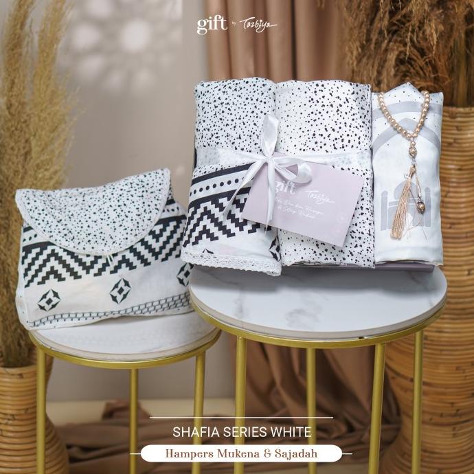 MUKENA DAN SAJADAH TAZBIYA SPECIAL GIFT EXCLUSIVE / KADO / HAMPERS