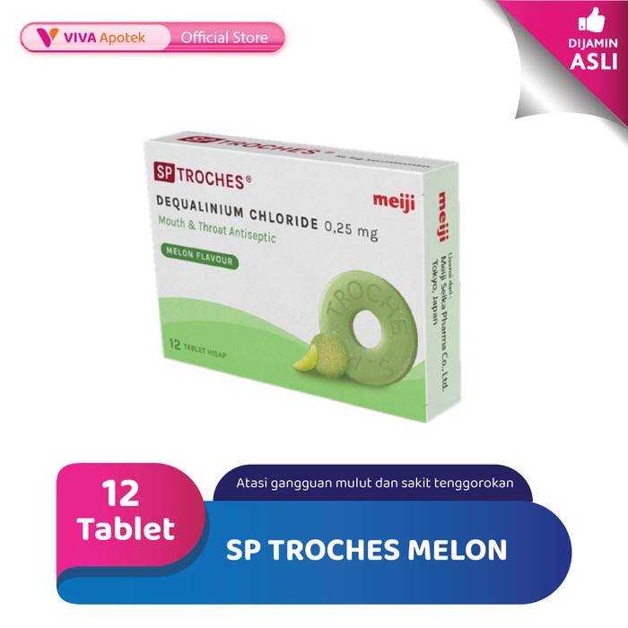 SP Troches Melon Meredakan Infeksi Tenggorokan (12 Tablet)