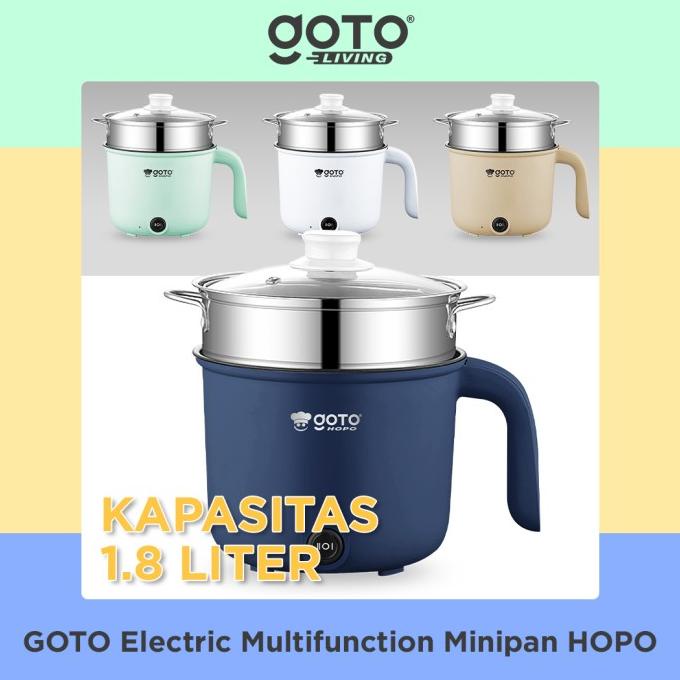 Goto Hopo Electric Frypan Panci Listrik Portable Fry Pan