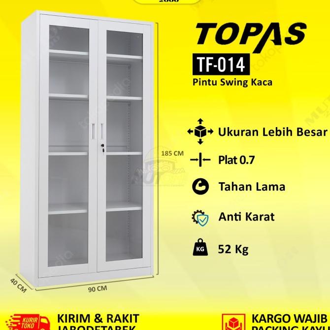 

Topas Tf-014 Lemari Arsip Kantor Lemari Besi - Swing Kaca Berkualitas