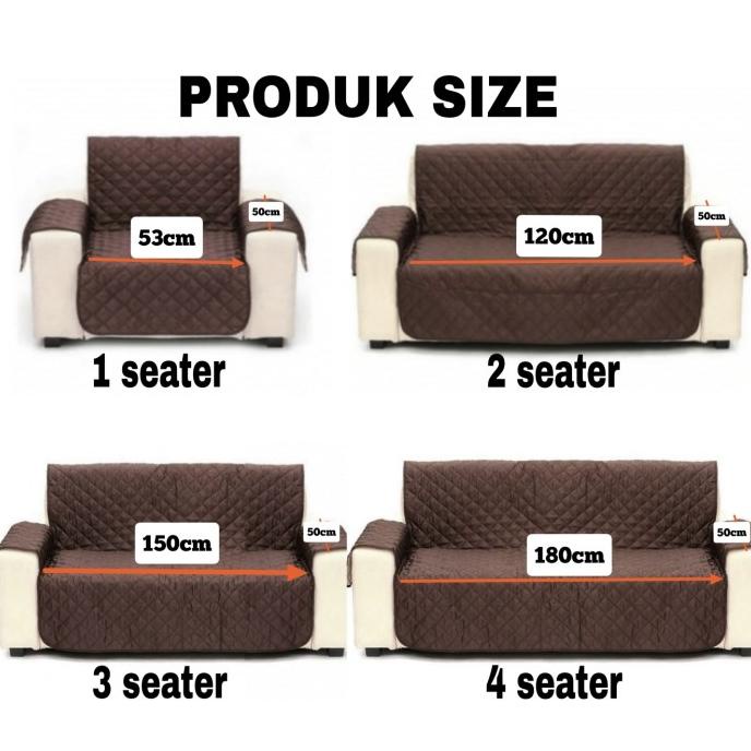 Cover sofa PROTECTOR 1/2/3 seater Sarung sofa PROTEKTOR