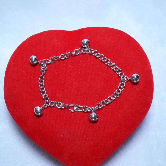 Gelang kaki bayi krincingan perak silver 925. krincingan bunyi