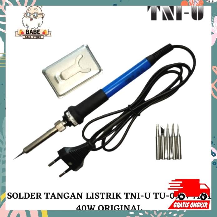 Solder Tangan Listrik Tni-U Tu-093+7In1 40W Original