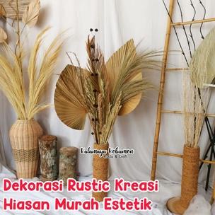 Paket Dekorasi Kreasi 1 Pampas Palem Rustic Estetik Pothobooth Studio Pasang Sendiri Hiasan Lamaran 