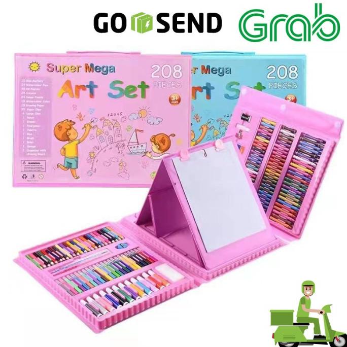 

Crayon Anak Set Isi 208 Pcs / Alat Lukis Anak Set Pensil Warna Crayon