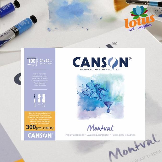 

Canson Montval A4 300gsm 12 sheets - watercolor paper