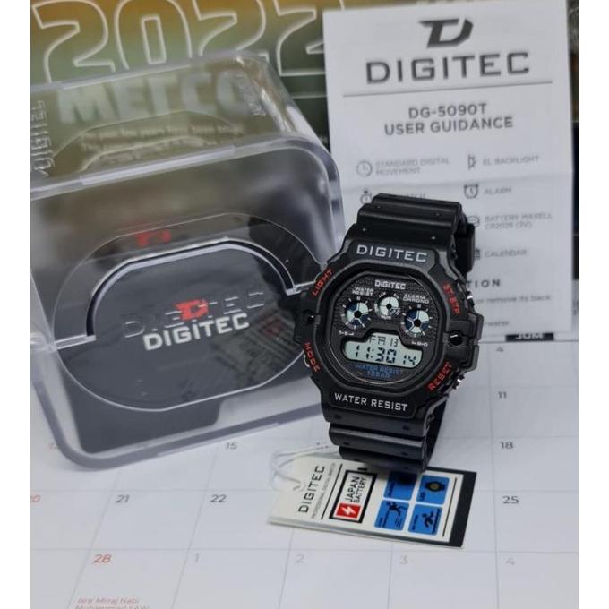 Jam Tangan Digital Pria Wanita Digitec 5090 Water resistand model keren