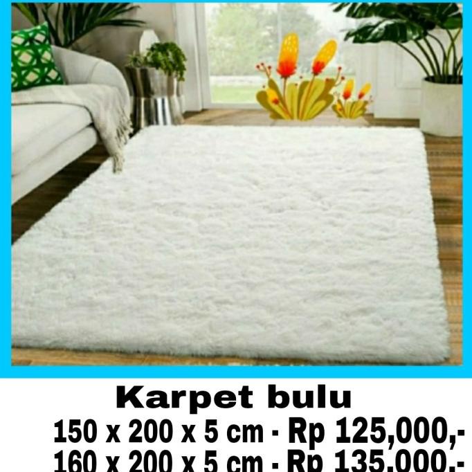 Karpet bulu rasfur, 150 x 200 cm