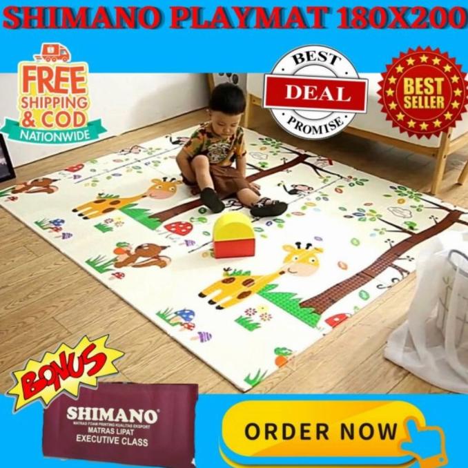 matras playmate shimano jumbo 180 x 200 play mate anak bayi play mat