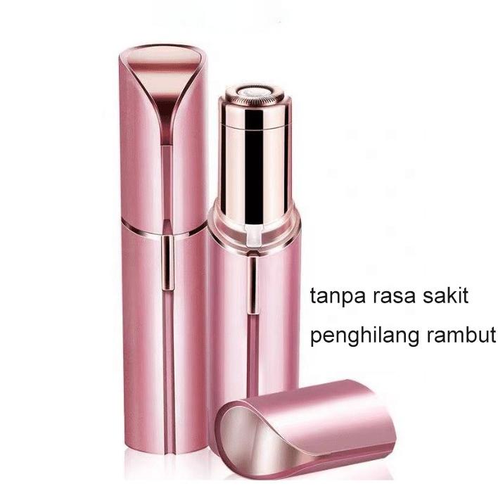 Original VIVID VOGUE Penghilang Rambut Wajah Portabel USB Listrik Isi Ulang Mini Lipstik Alis Pemang
