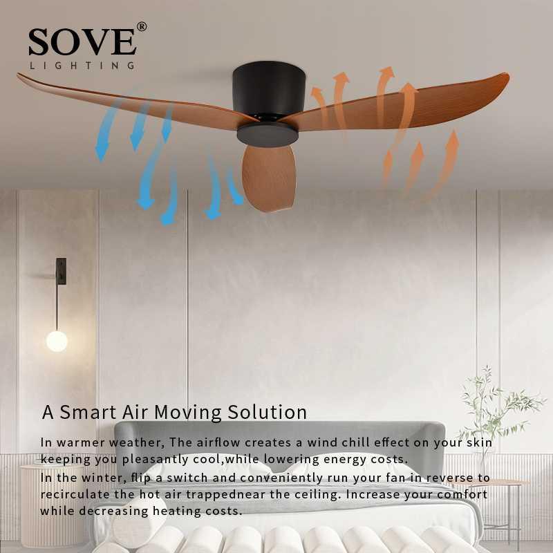 SOVE Kipas Angin Gantung Plafon Ceiling Fan 52 Inch - FS2007