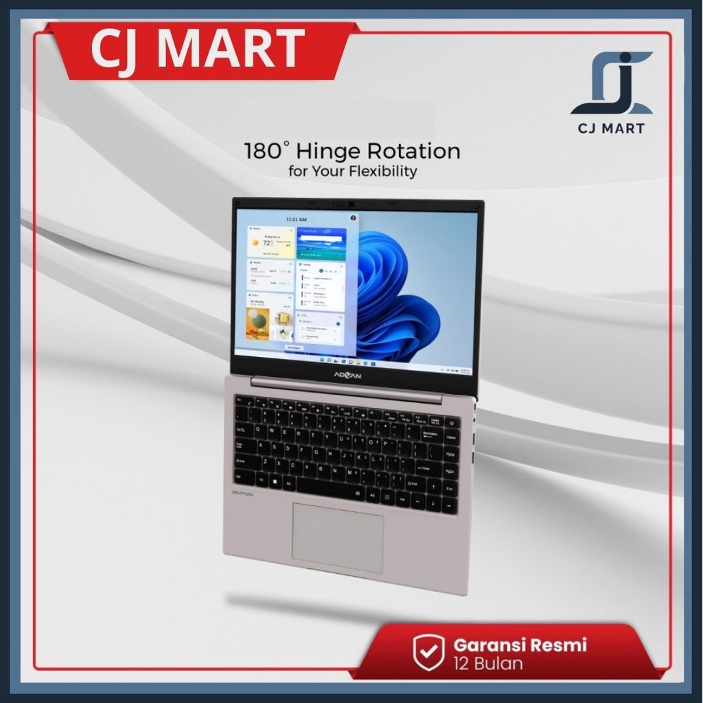 Laptop MURAH ADVAN Soulmate Celeron N4020 4GB 128GB 256GB 14&quot; W11 Laptop Sekolah Laptop Kuliah Laptop Kerja