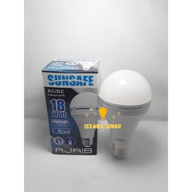 lampu Lampu Emergency SunSafe Ajaib 9 Watt / 12 Watt / 15 Watt / 18 Watt - 9 Watt(M1R8) multifungsi 