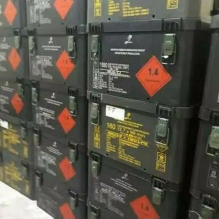 

Terlaris Box Kotak Original Plastik Bekas Isi Amunisi Pindad Serbaguna