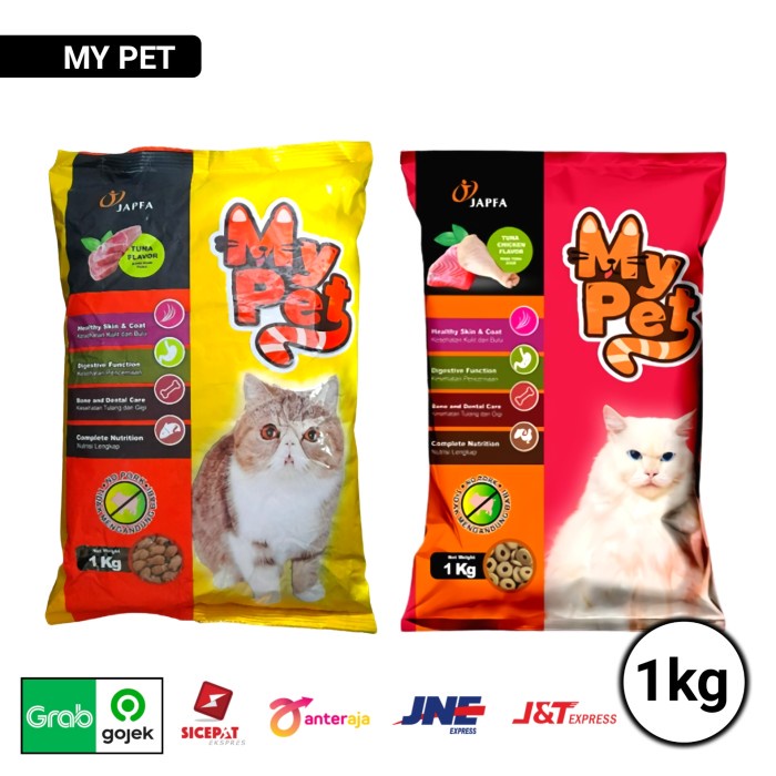 MY PET TUNA 1KG - MAKANAN KUCING KERING MY PET TUNA - RANDOM