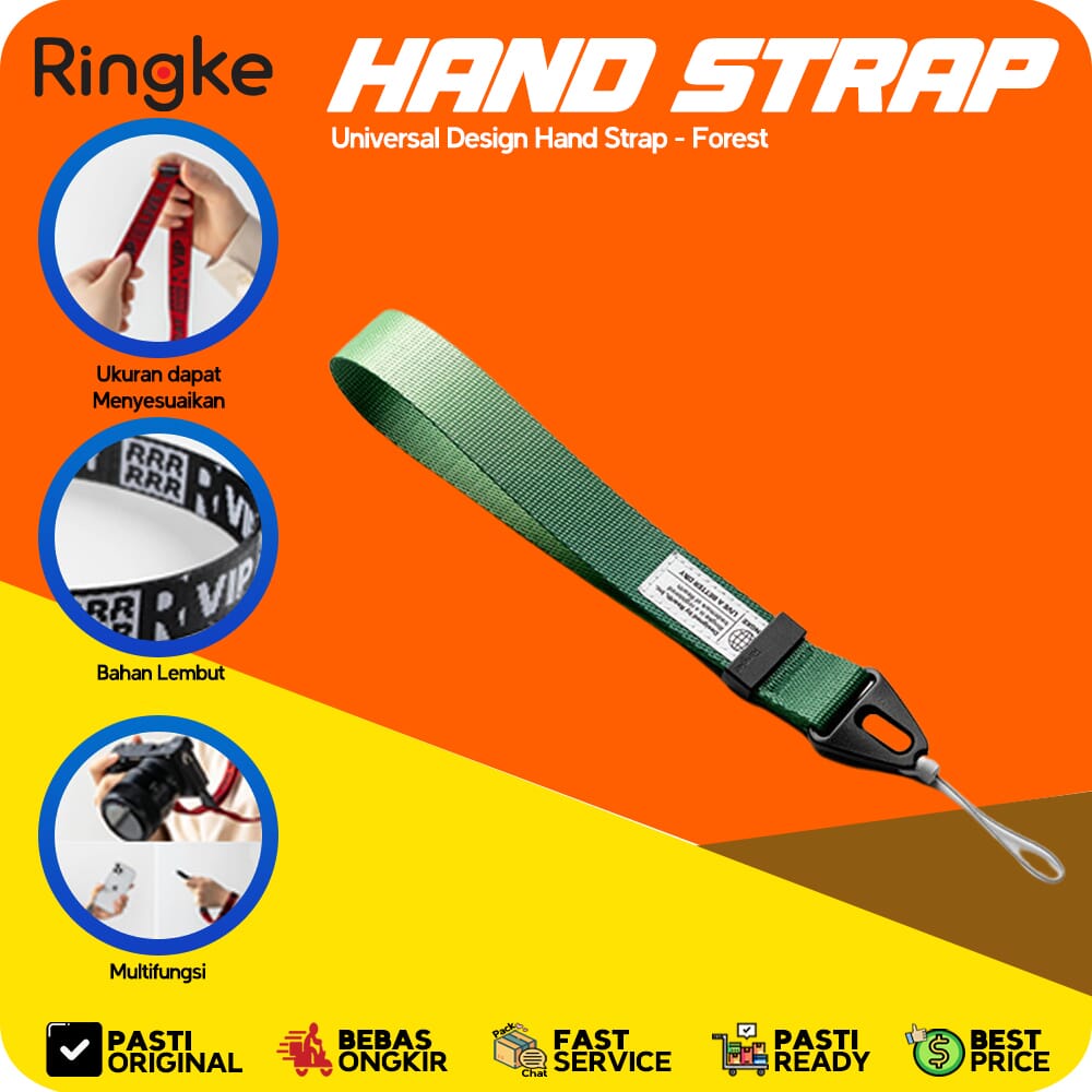 Ringke Hand Strap Forest Tali Hp Gantungan Wrist Lanyard
