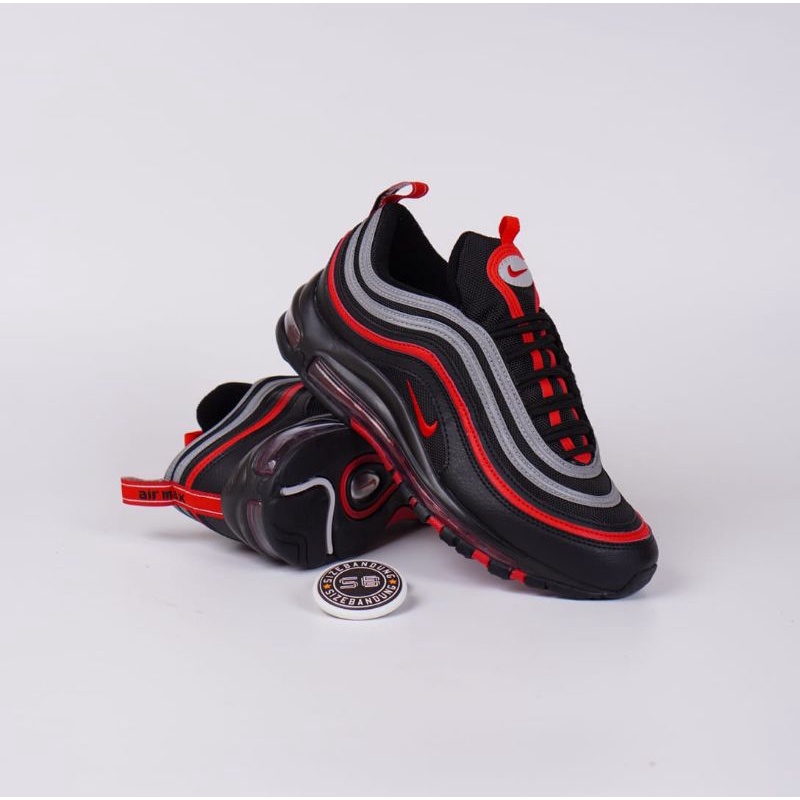 Sepatu Nike Air Max 97 Black University Red