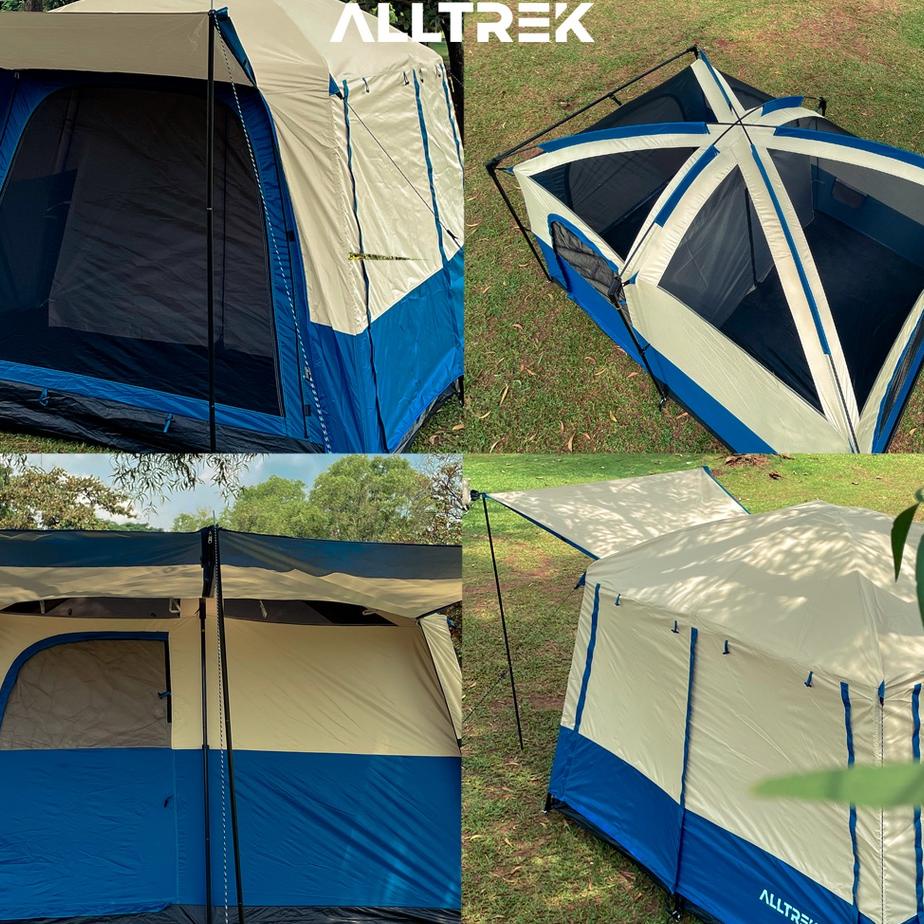 Alltrek Tenda Camping Tentastic Outdoor 1 Bedroom + 1 Guest Room Waterproof Tent