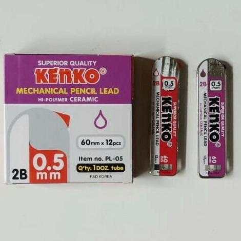 

langsung order saja] Isi / Refil Pensil Mekanik Kenko 2B 0.5 mm / tube