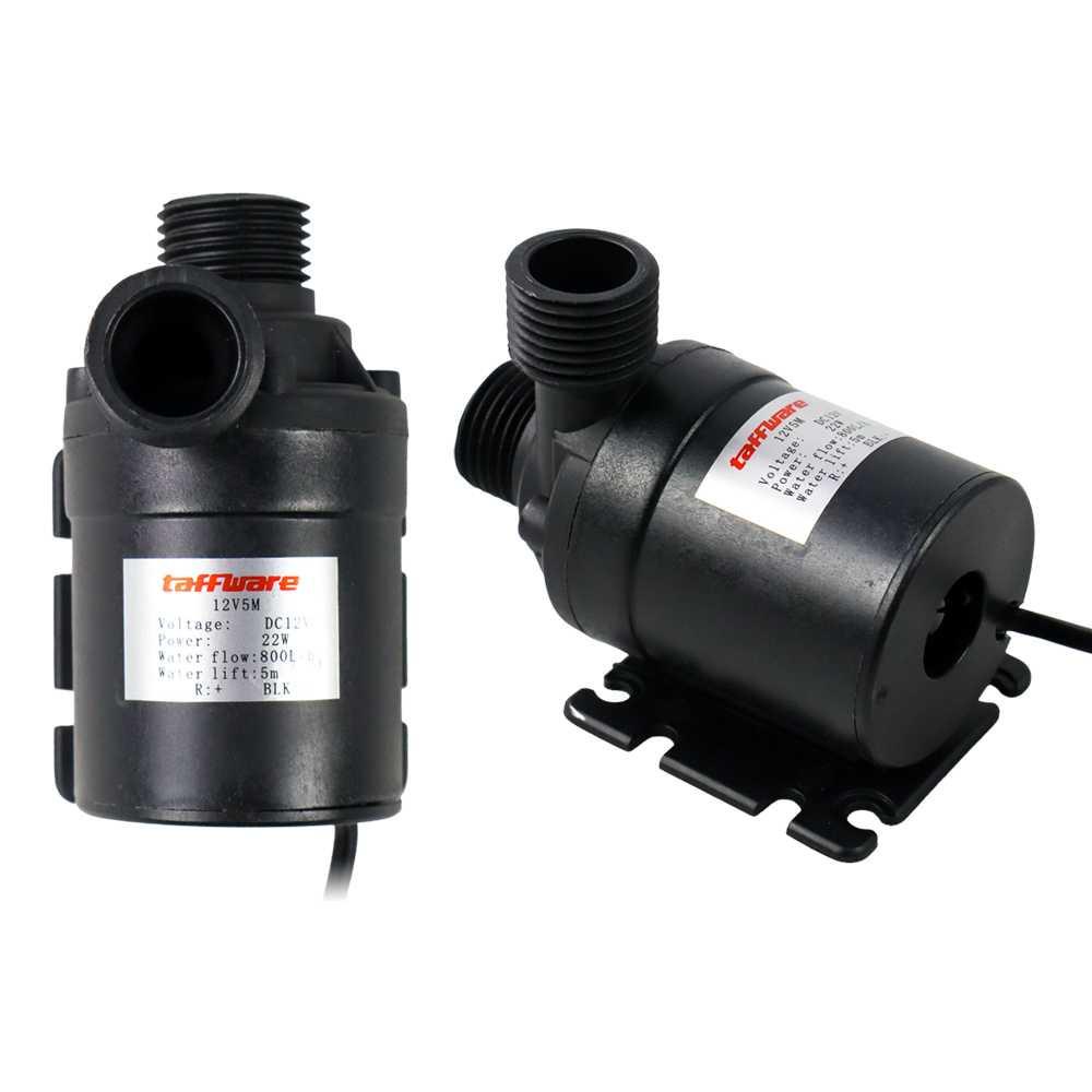 Taffware Pompa Air Aquarium Ikan Submersible Pump 12V 22W - 12V5M