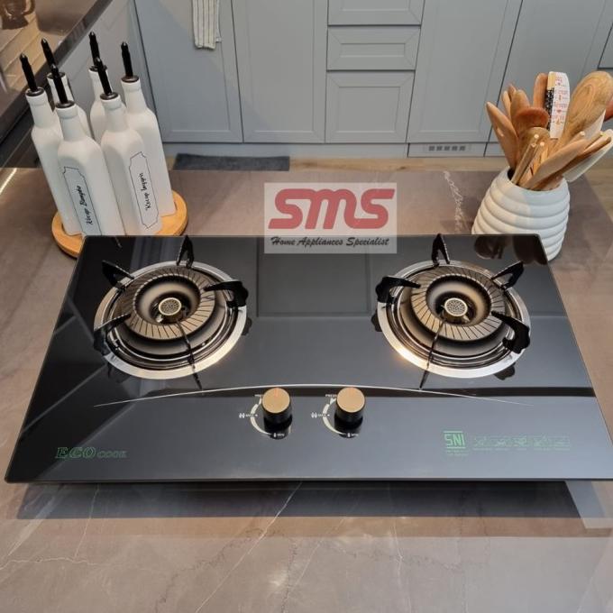 KOMPOR TANAM KOMPOR TANAM KACA / KOMPOR GAS KACA / KOMPOR TANAM 2 TUNGKU ECO COOK EL09I09A82L