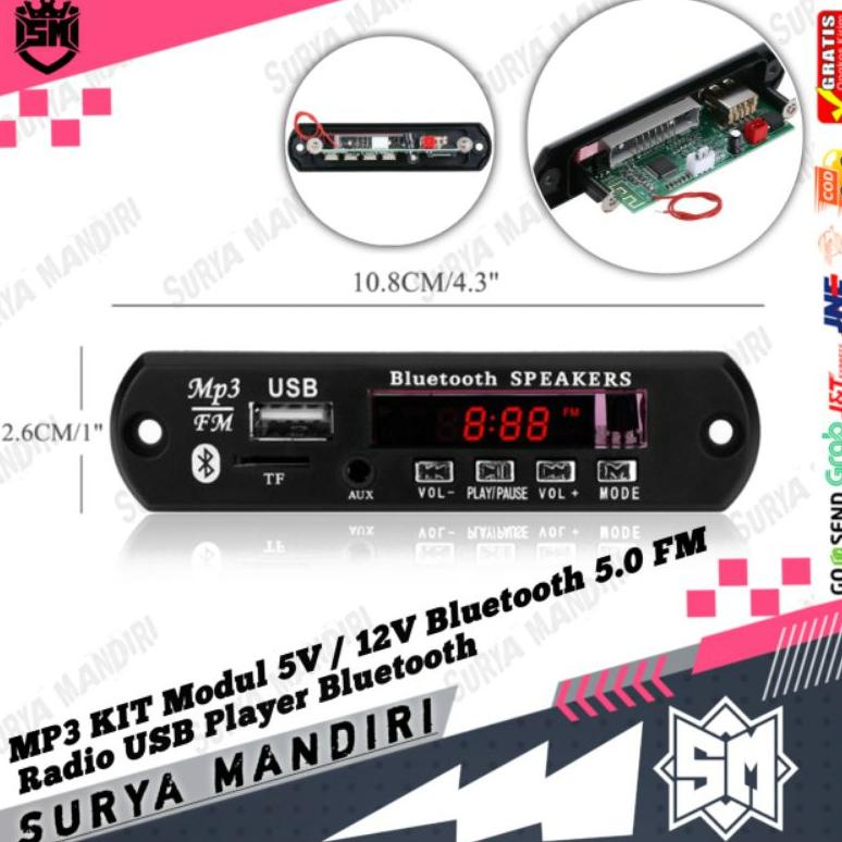MODUL KIT MP3 BLUETOOTH USB FM RADIO KIT MP3 WIRELESS