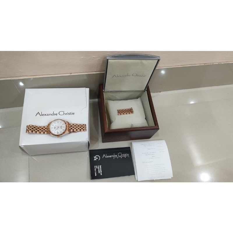 preloved jam tangan Alexandre cristie