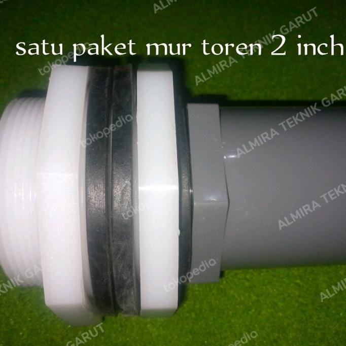 :>:>:>:>] satu paket mur toren 2 inch + sok drat luar 2 inch