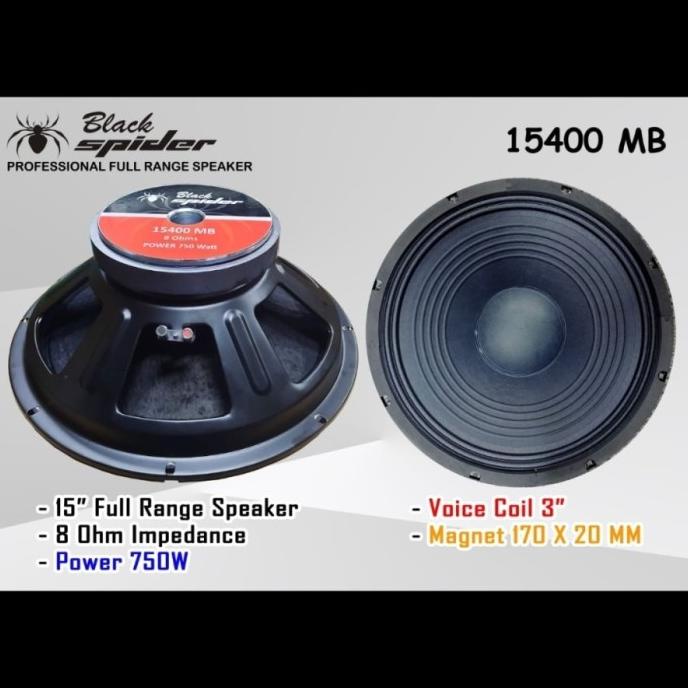 }}}}}}] Speaker Black Spider 15 Inch 15400MB Professional Speaker
