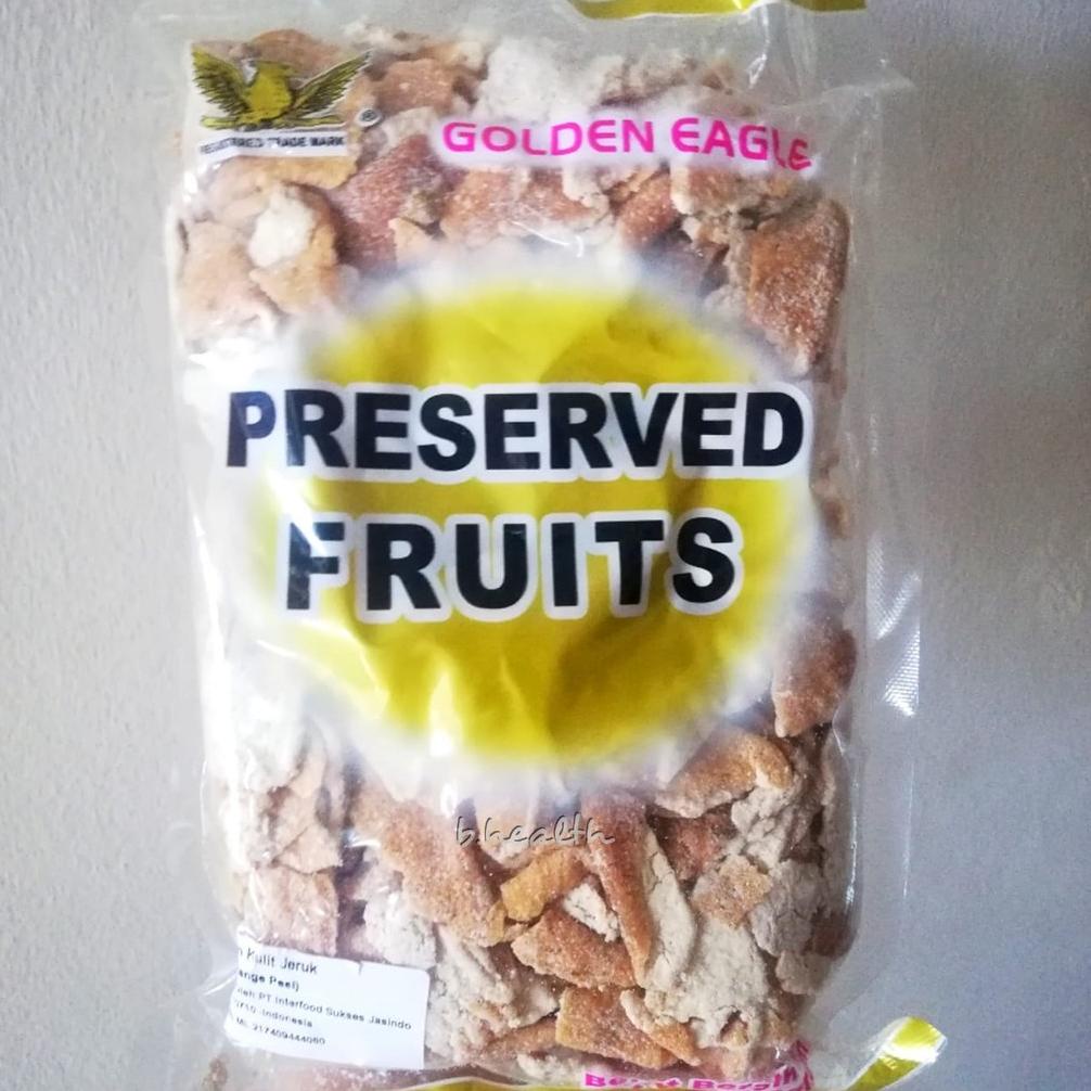 

Golden Eagle Manisan Kulit Jeruk Kering 500gr Preserved Fruit Dried Peel Orange Best Seller