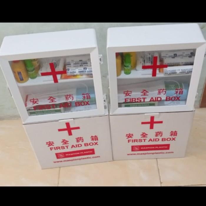 Kotak P3K Plus Isi / Kotak P3K Plus Isi Lengkap / Kotak Obat Plus Isi