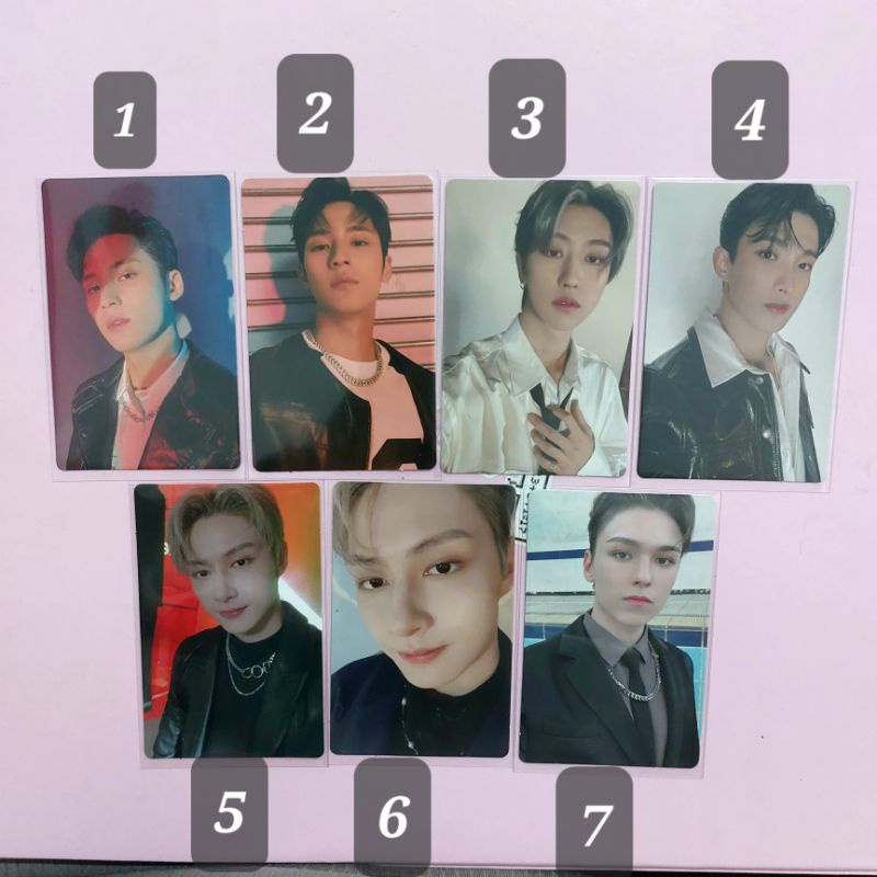 SEVENTEEN ATTACCA photocard pc OP 2 OP 3 CARAT VER.