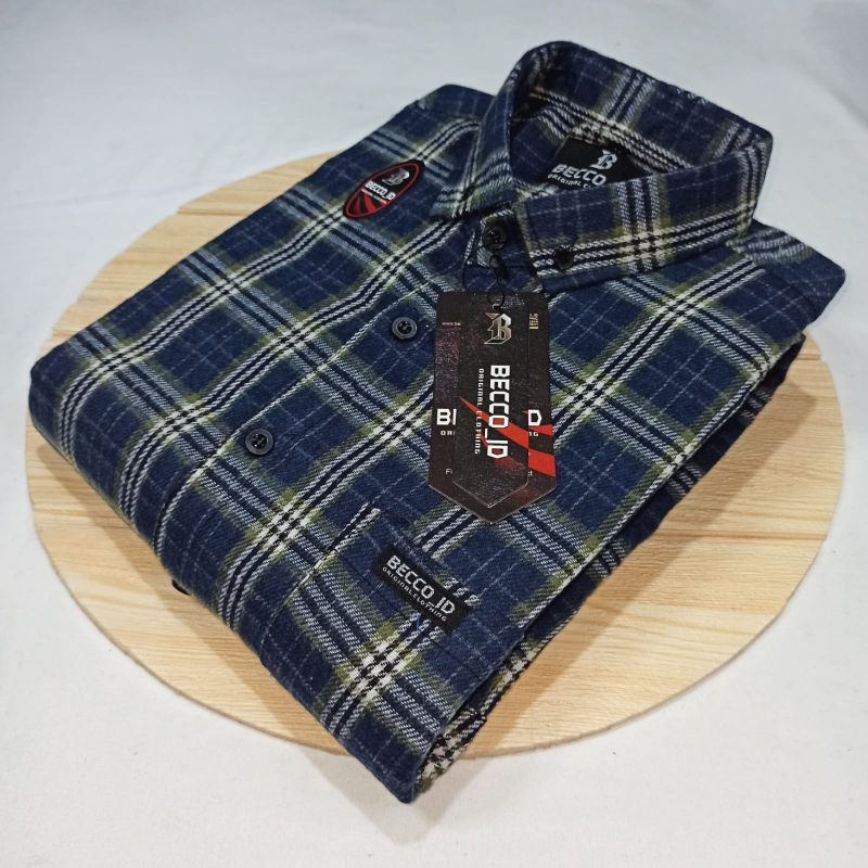 kemeja flanel lengan pendek pria - Kemeja flanel bahan import terbaru