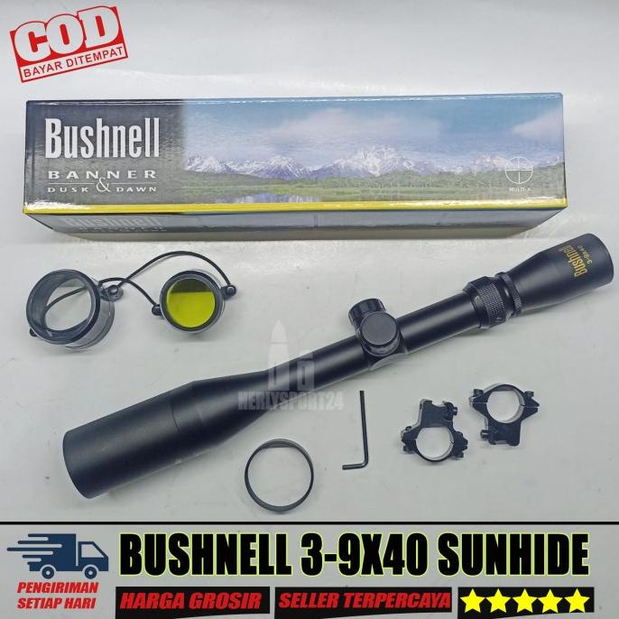 TELESKOP BUSHNELL 3-9X40 PLUS SUNHIDE TELESCOPE BUSHNELL 3 9X40 MURAH