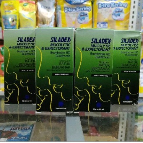 SILADEX HIJAU OBAT BATUK BERDAHAK 60 ML / SILADEX MUCOLYTIC & EXPECTORANT 60ML