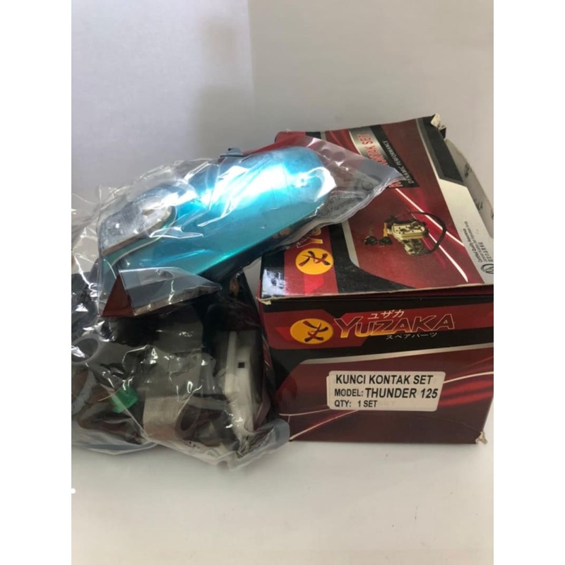 KUNCI KONTAK SET TUTUP TANGKI SUZUKI THUNDER 125 NEW ASLI ORIGINAL YUZAKA RACING