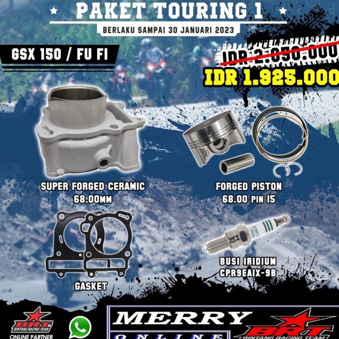 Paket Bore Up Brt Ceramic Blok Piston Gsx Satria Fu Fi 68Mm Murah