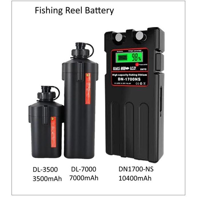 Battery Electric Reel Daiwa Shimano Seaborg Beast Master Batrai