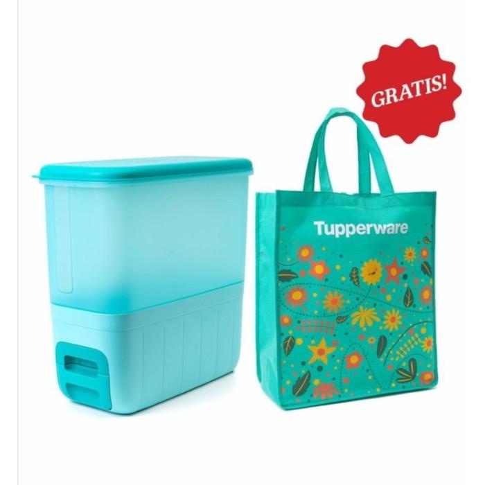 Cooling Tupperware Rice Smart Berries Dispenser Tempat Penyimpanan Beras 10Kg