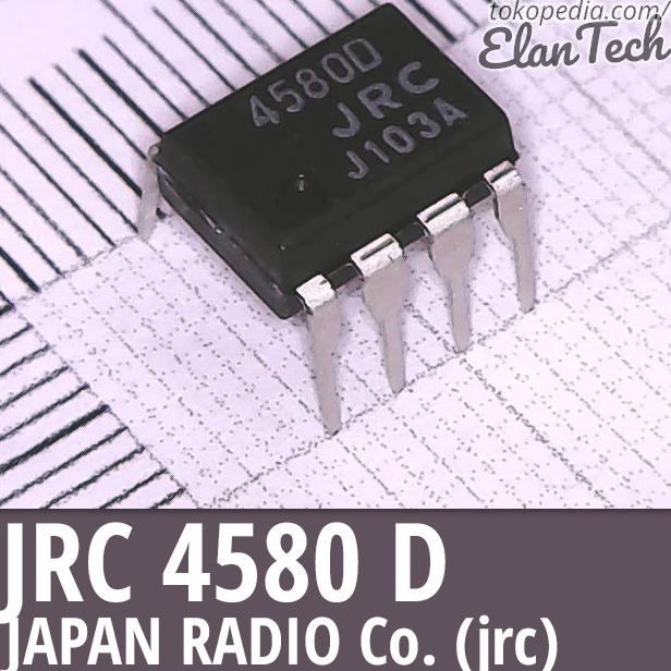 JRC4580 / NJM4580 JRC NJM 4580D JRC4580D Ori Original Asli Elan73c dijamin