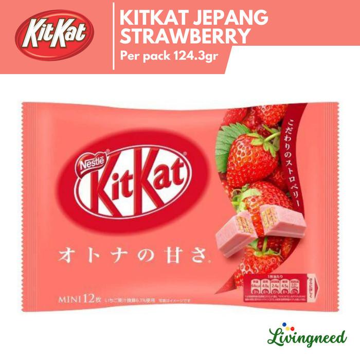 

Kitkat Jepang Strawberry Flavor Snack Import isi 11 Mini Japan Kitkat Best Seller